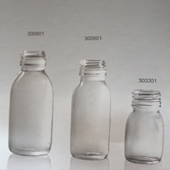 Clear Glass Bottles for Syrup DIN PP28mm